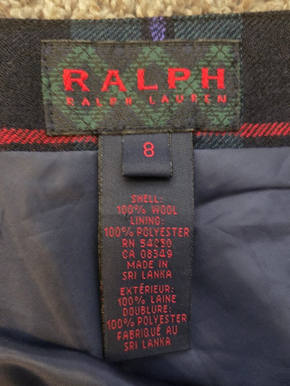 Vintage Y2K Ralph Lauren Plaid Mini Skirt - Picture 3 of 4